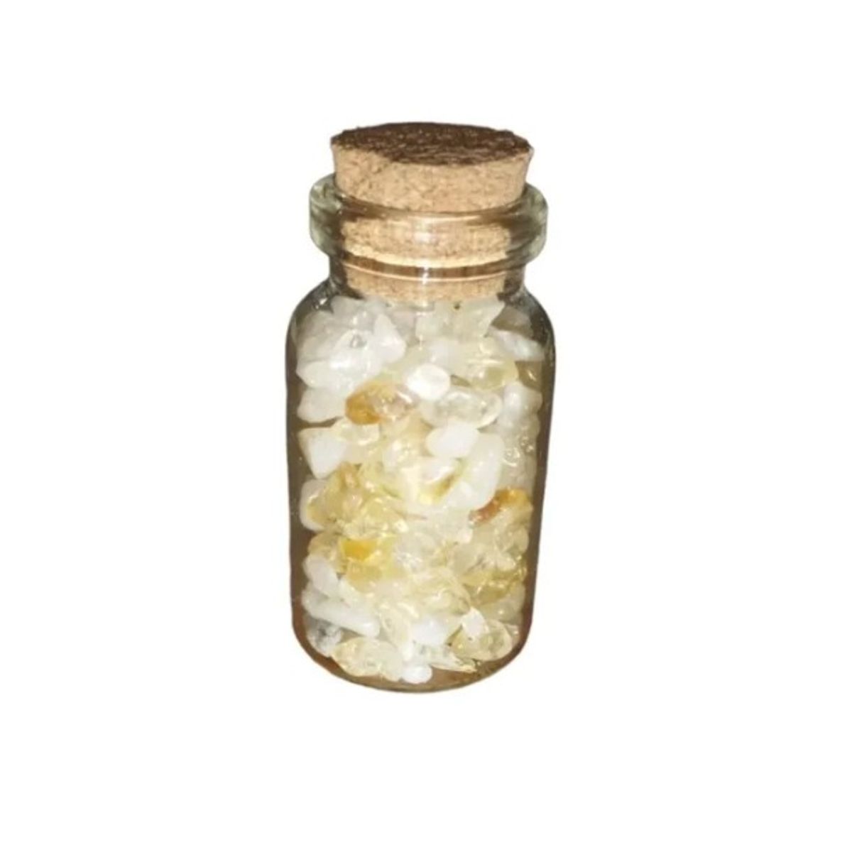 GENERICO - Botella De Vidrio Energética Con Piedra Citrino Unidad