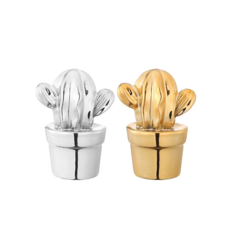 HOMEY - Pack de 4 figuras decorativas, Modelo de CACTUS.