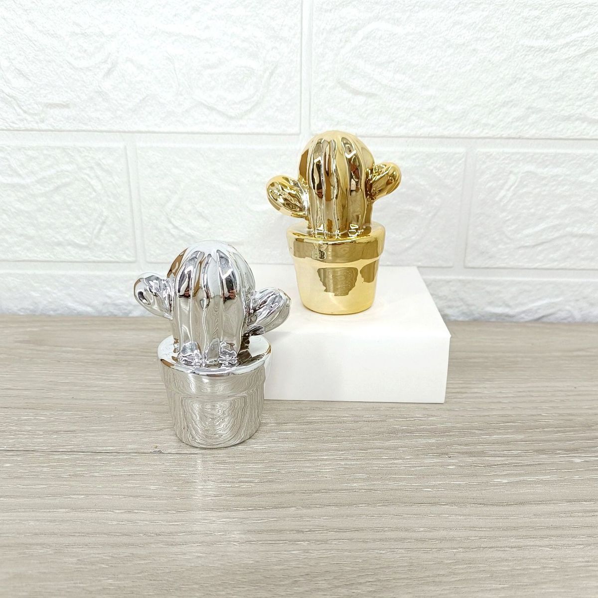 HOMEY - Pack de 6 figuras decorativas, Modelo de CACTUS.