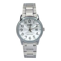Reloj caballero MTP-V002D-7B correa acero fondo plateado