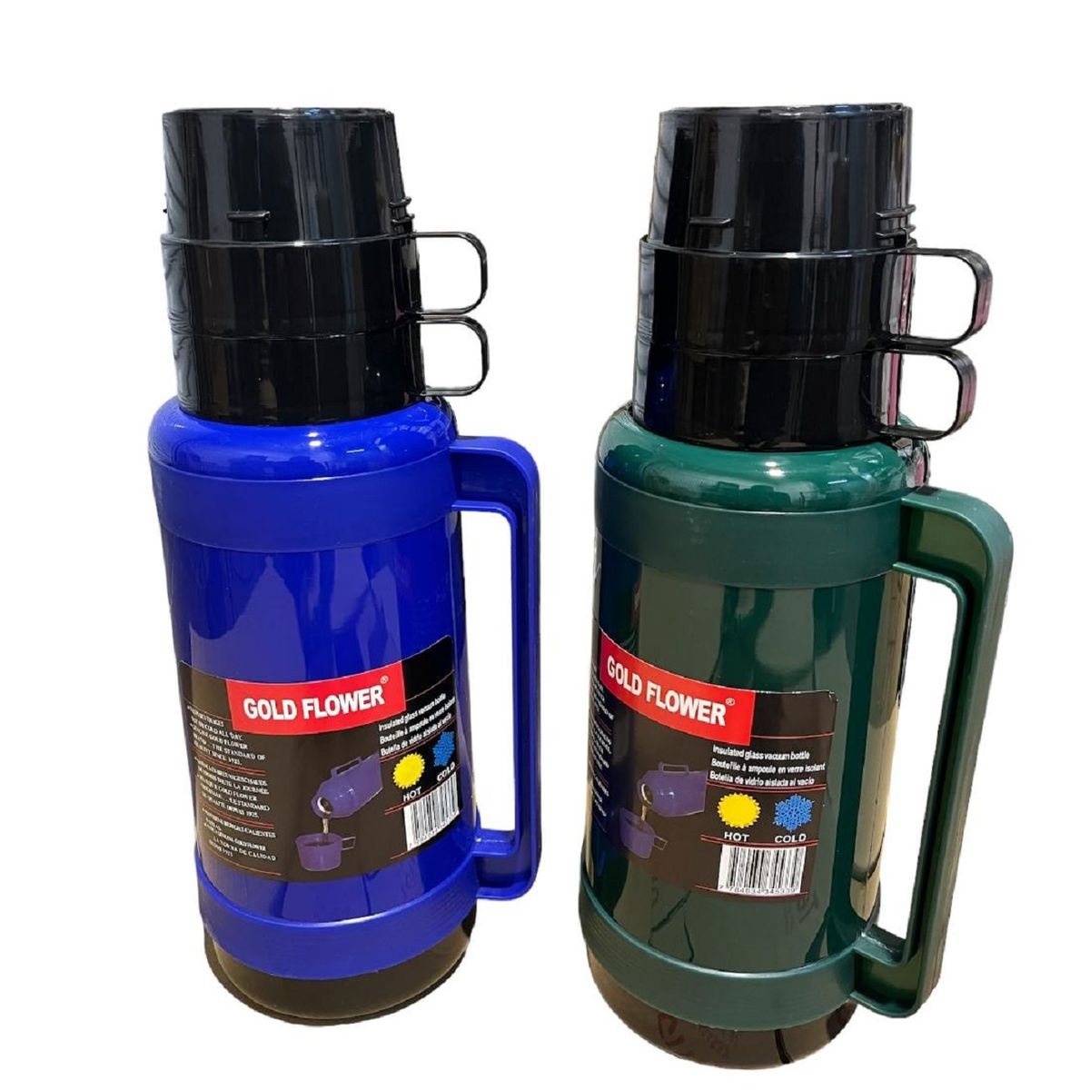 GENERICO - Termo Agua Caliente Y Fria 1.8 Litros Doble Taza