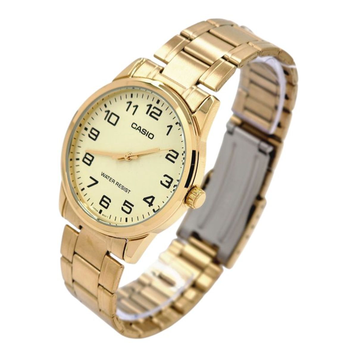 CASIO - Reloj Casio caballero MTP-V001G-9B correa acero dorada