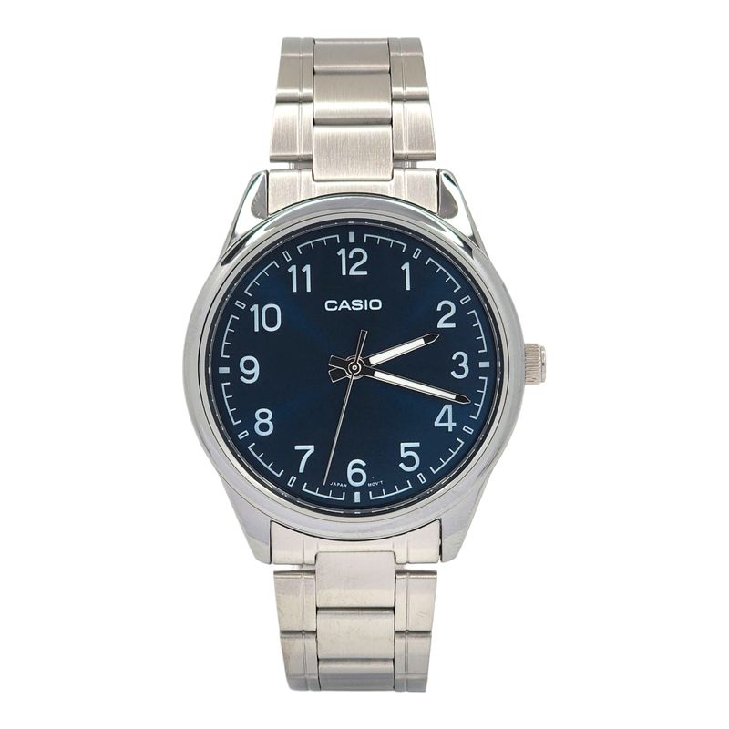 CASIO - Reloj Casio caballero MTP-V005D-2B4 correa acero fondo azul