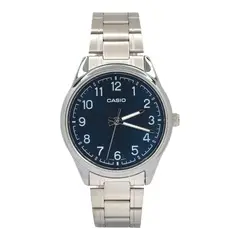 CASIO - Reloj caballero MTP-V005D-2B4 correa acero fondo azul