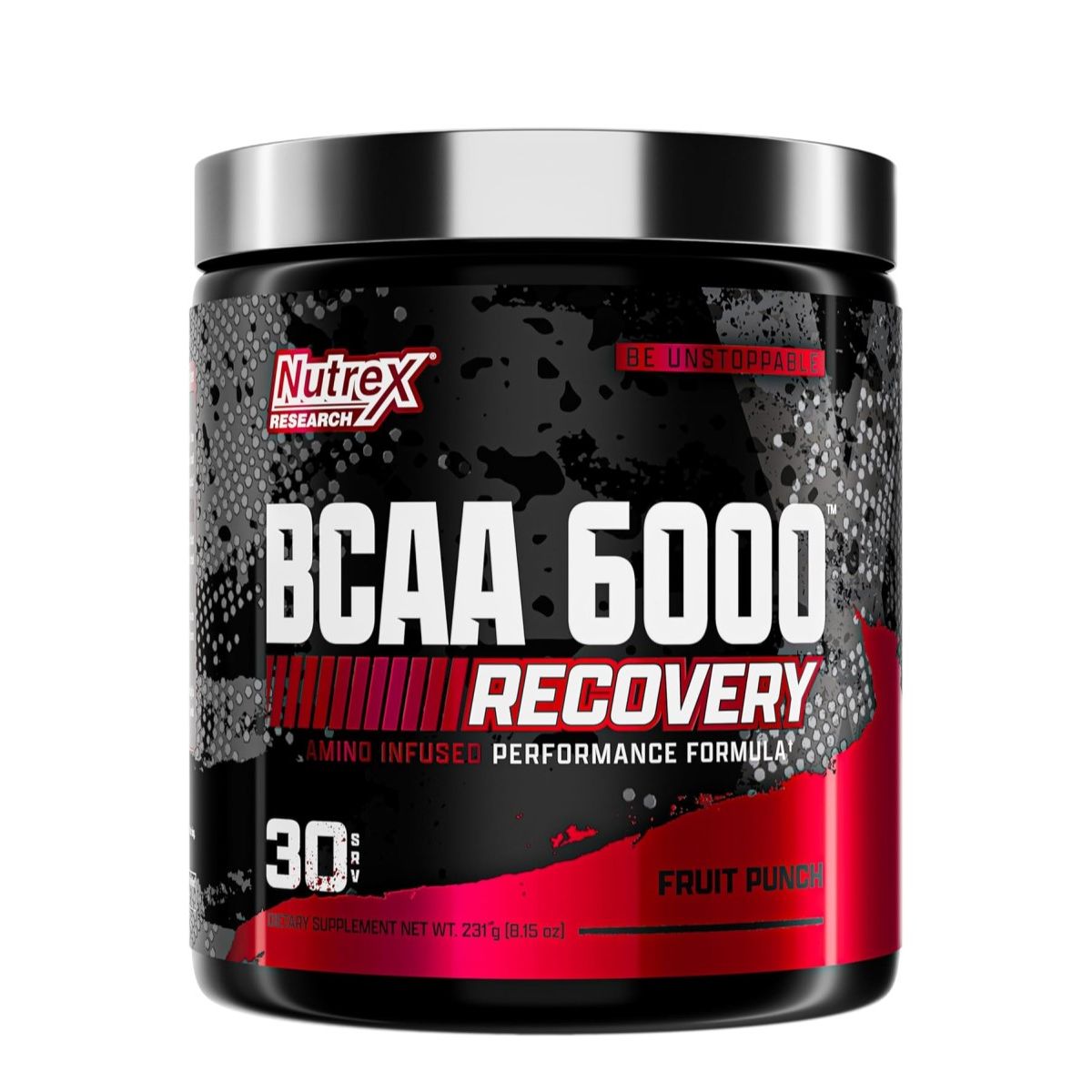 NUTREX RESEARCH - Bcaa 6000 Recovery Nutrex Aminoacidos 231gr En Polvo Fruit