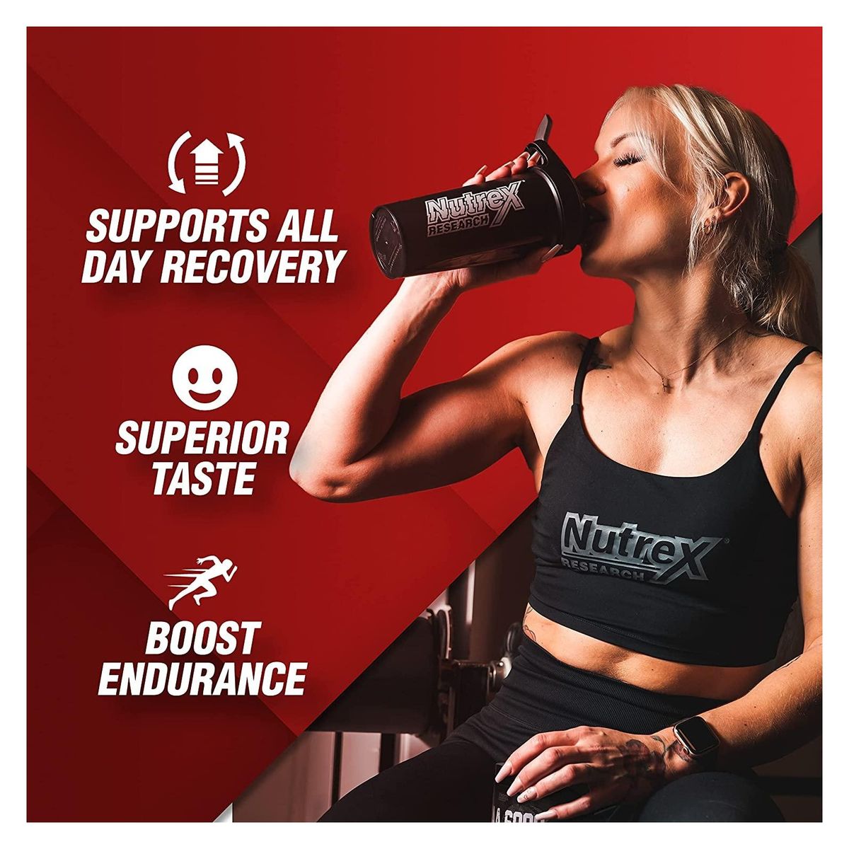 NUTREX RESEARCH - Bcaa 6000 Recovery Nutrex Aminoacidos 231gr En Polvo Fruit