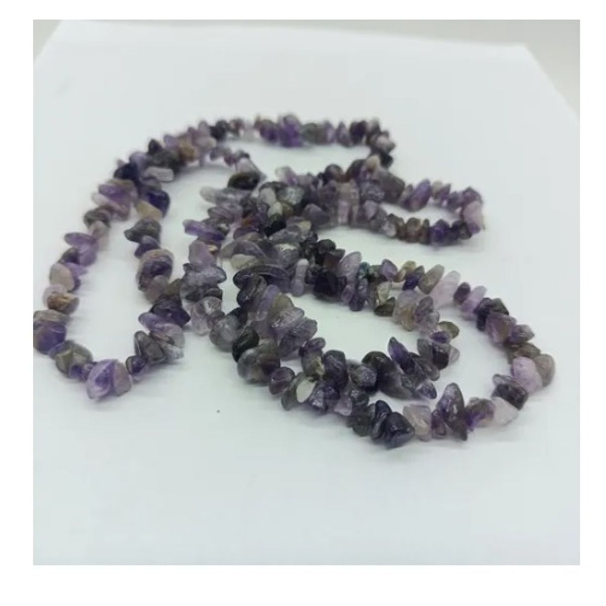 GENERICO - Piedra Amatista Chip Piedra Energética Perforada
