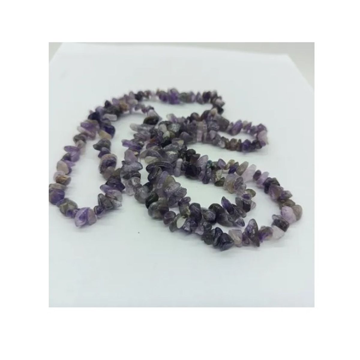 GENERICO - Piedra Amatista Chip Piedra Energética Perforada