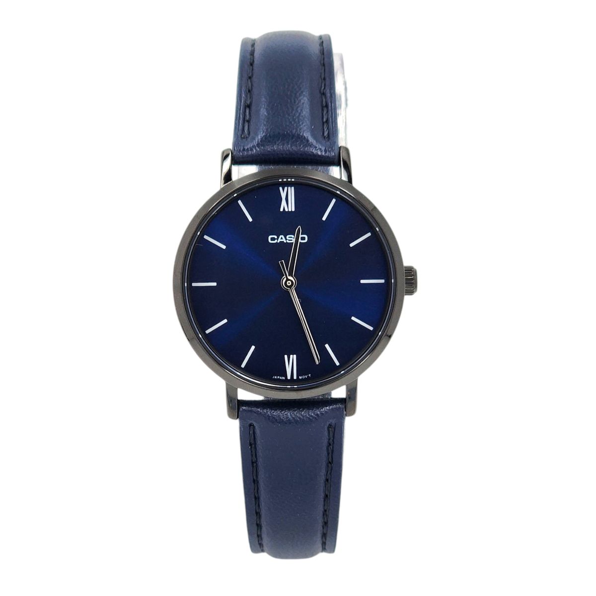 CASIO - Reloj Casio dama LTP-VT02BL-2A correa cuero azul