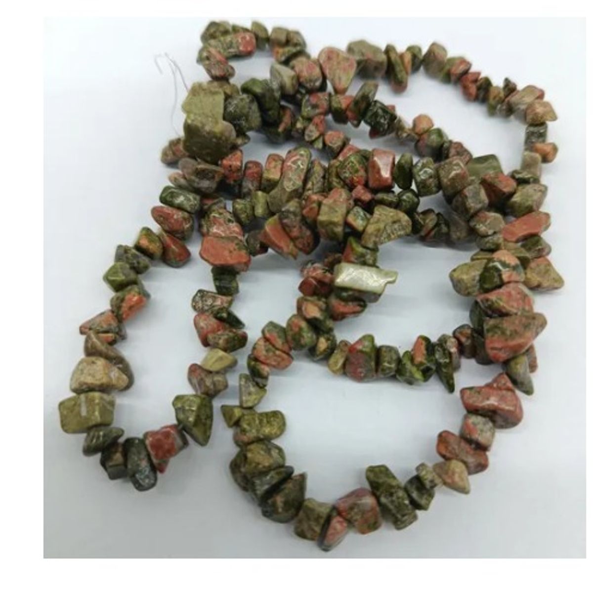 GENERICO - Piedra Unakita Chip Piedra Energética Perforada