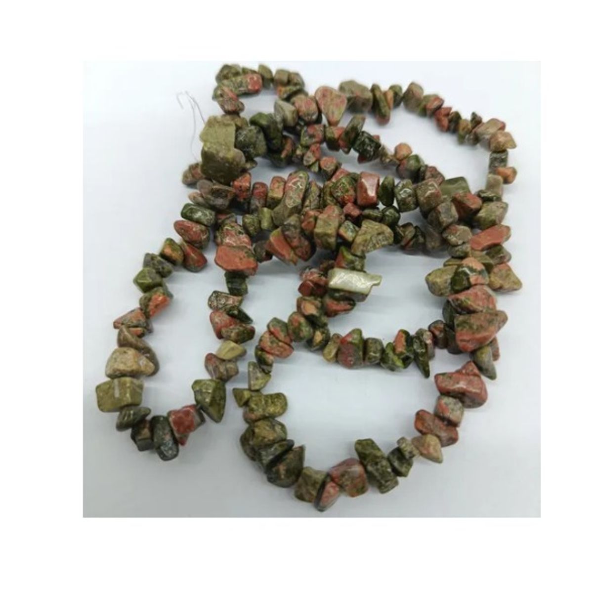 GENERICO - Piedra Unakita Chip Piedra Energética Perforada