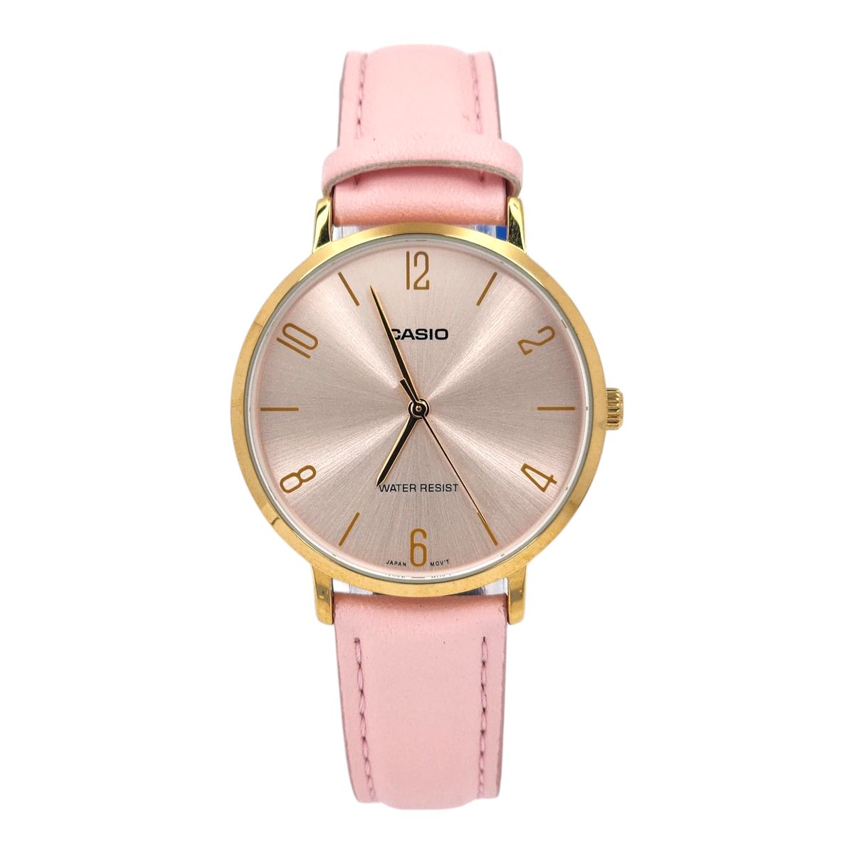 CASIO - Reloj Casio dama LTP-VT01GL-4B correa cuero rosa