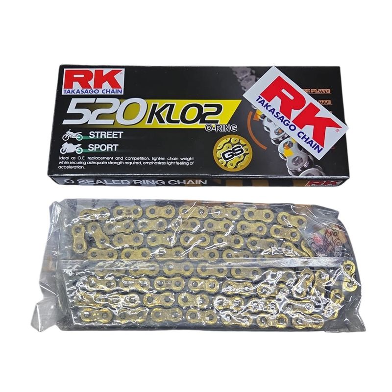 GENERICO - Cadena reforzada 520 X 120 Dorada con Oring KLO2 RK
