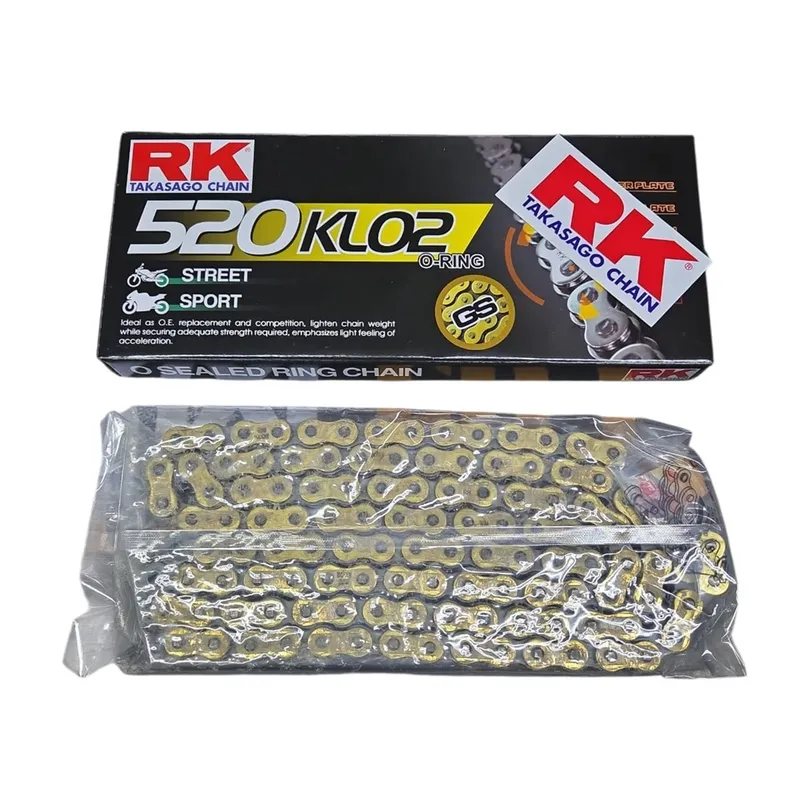 GENERICO - Cadena De Moto Reforzada C/ Oring 520 X 120 Japónes Dorada