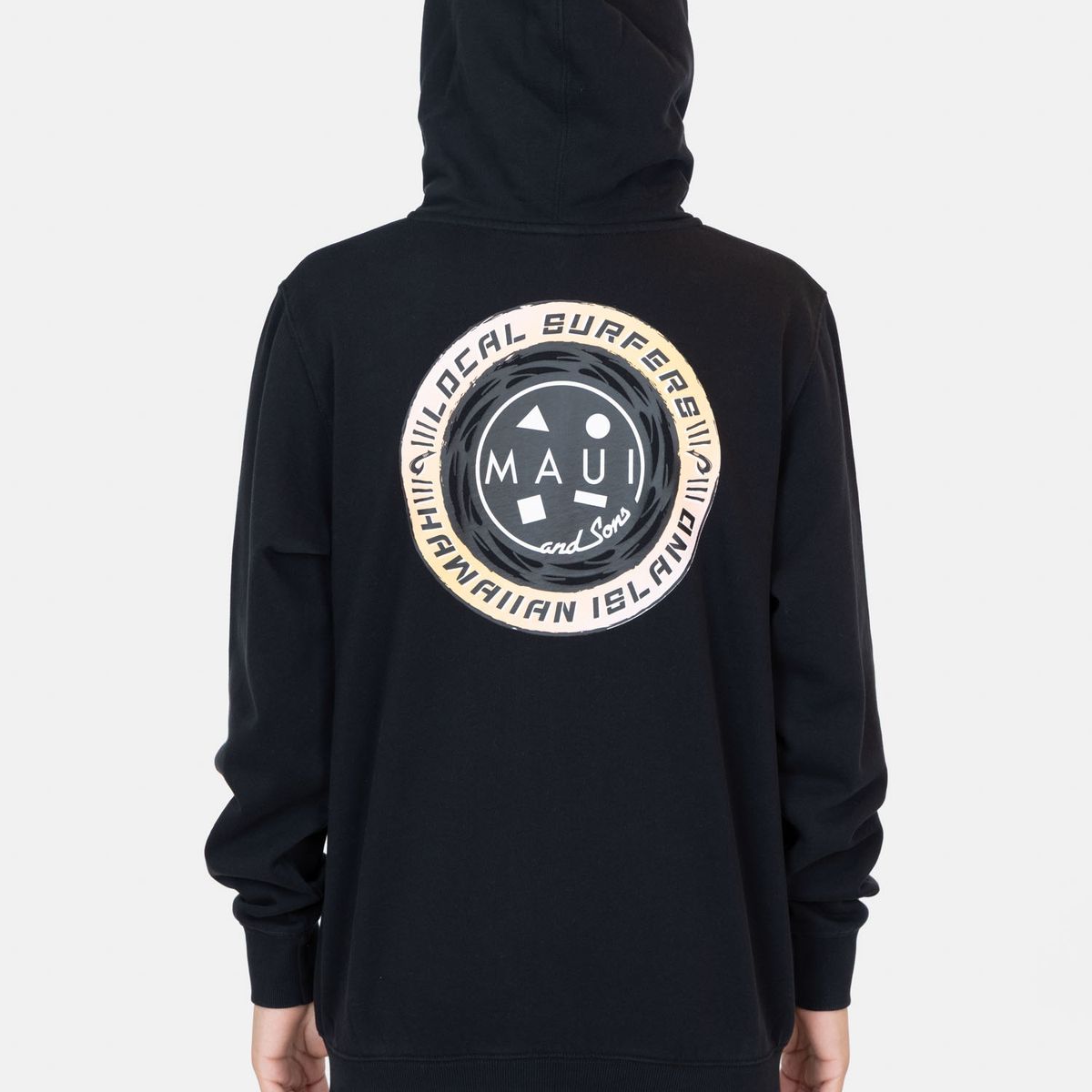 MAUI AND SONS - Poleron FZ  Oralia Negro Infantil Maui And Sons - Negro
