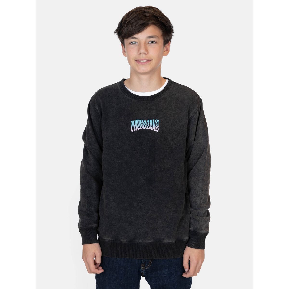 MAUI AND SONS - Poleron CR Tylior Negro Infantil Maui And Sons - Negro