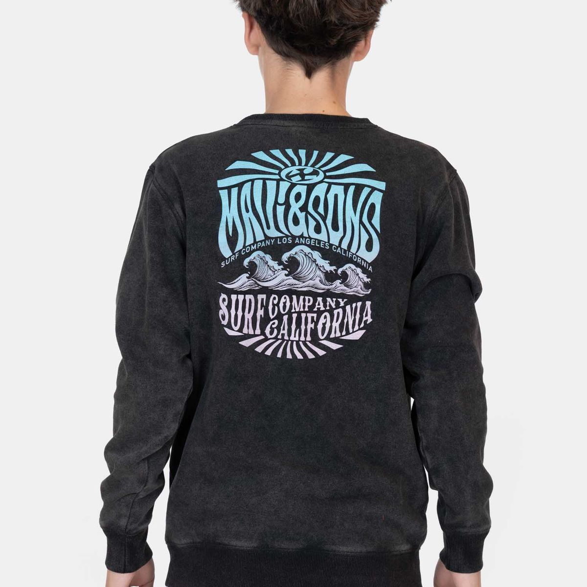 MAUI AND SONS - Poleron CR Tylior Negro Infantil Maui And Sons - Negro