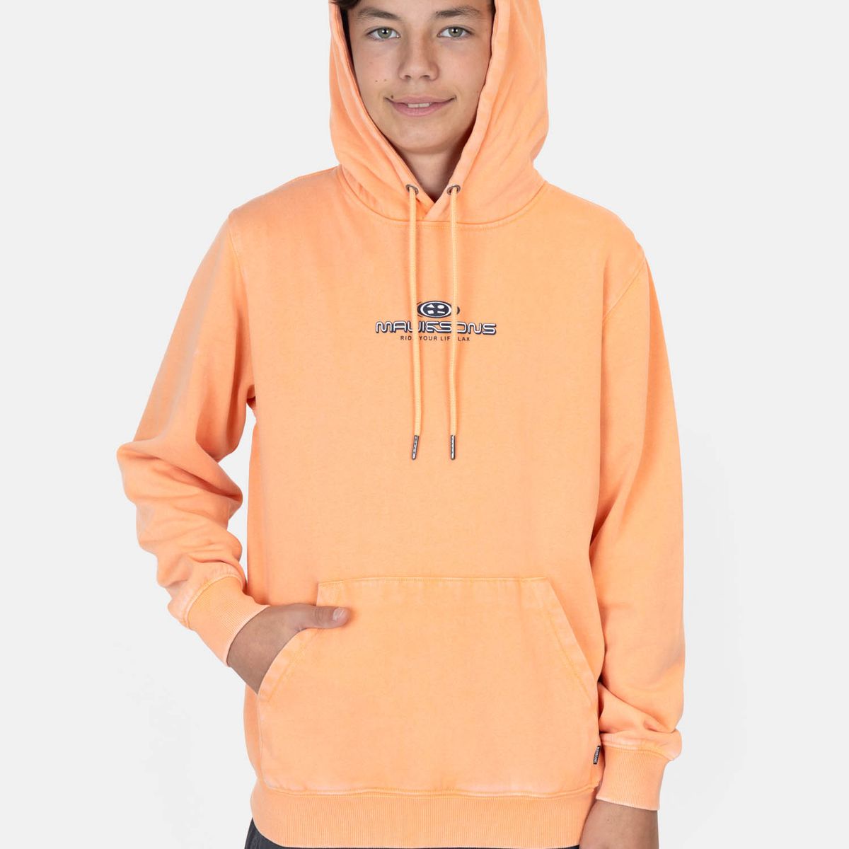 MAUI AND SONS - Poleron Canguro Solaya Naranja Infantil Maui And Sons - Naranjo