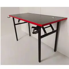 GENERICO - Mesa Plegable para Trabajos pesados Uso Industrial 130×60 CM Roja