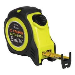 TRUPER - Huincha De Medir 5mtrs Autobloqueo Profesional - Multicolor