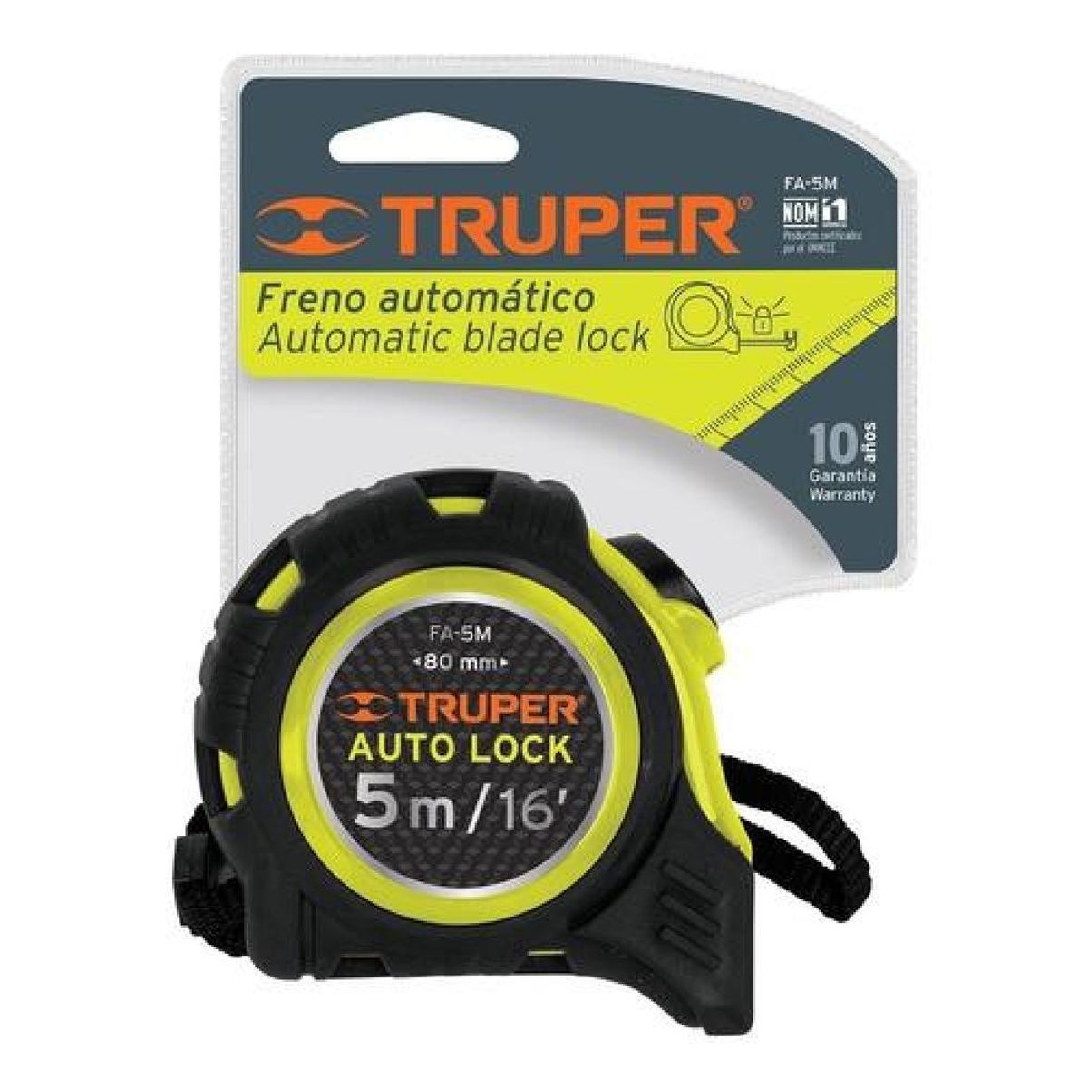 TRUPER - Huincha De Medir 5mtrs Autobloqueo Truper Profesional - Multicolor
