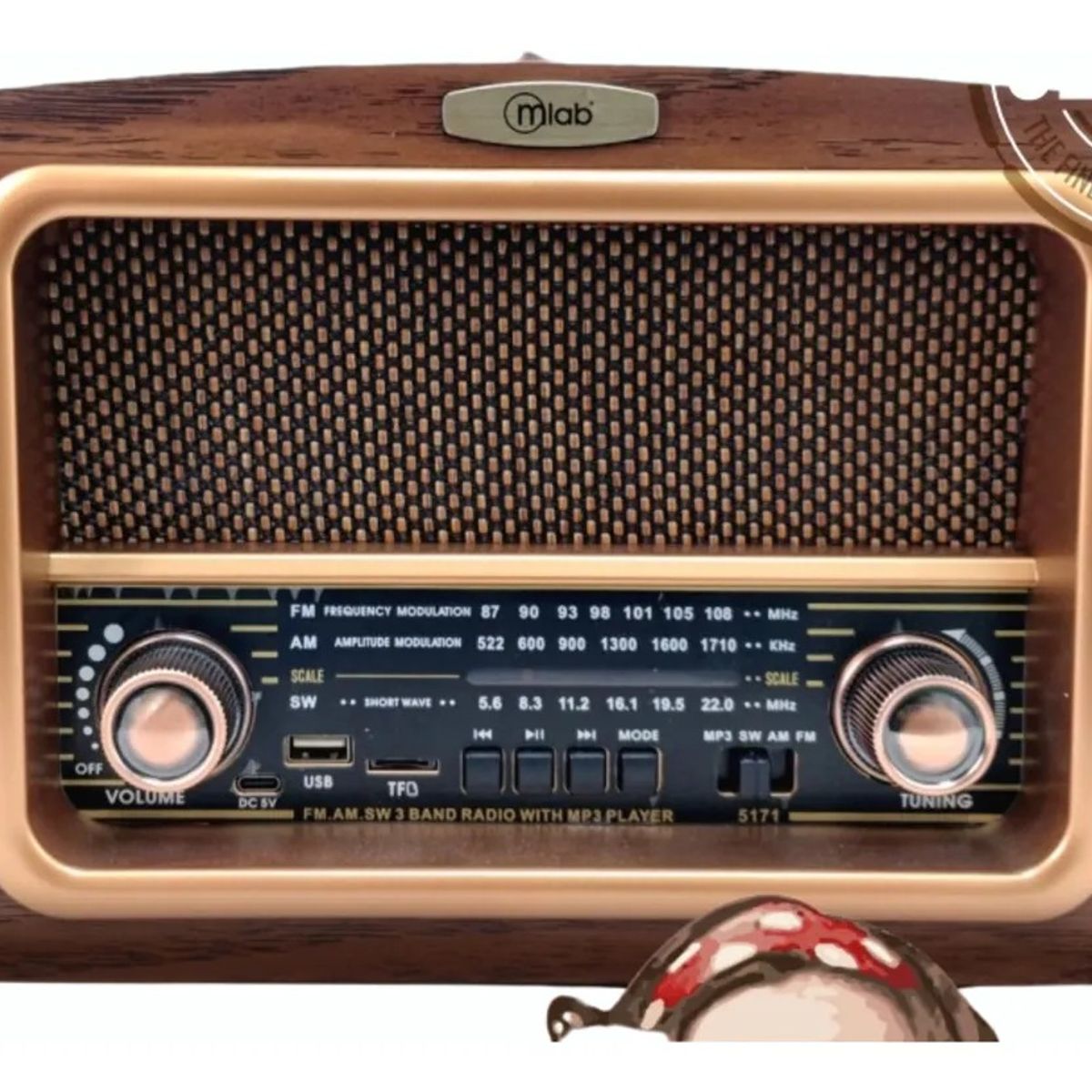 MLAB - Radio Retro Mlab Nostalgic Recargable Bluetooth 9470