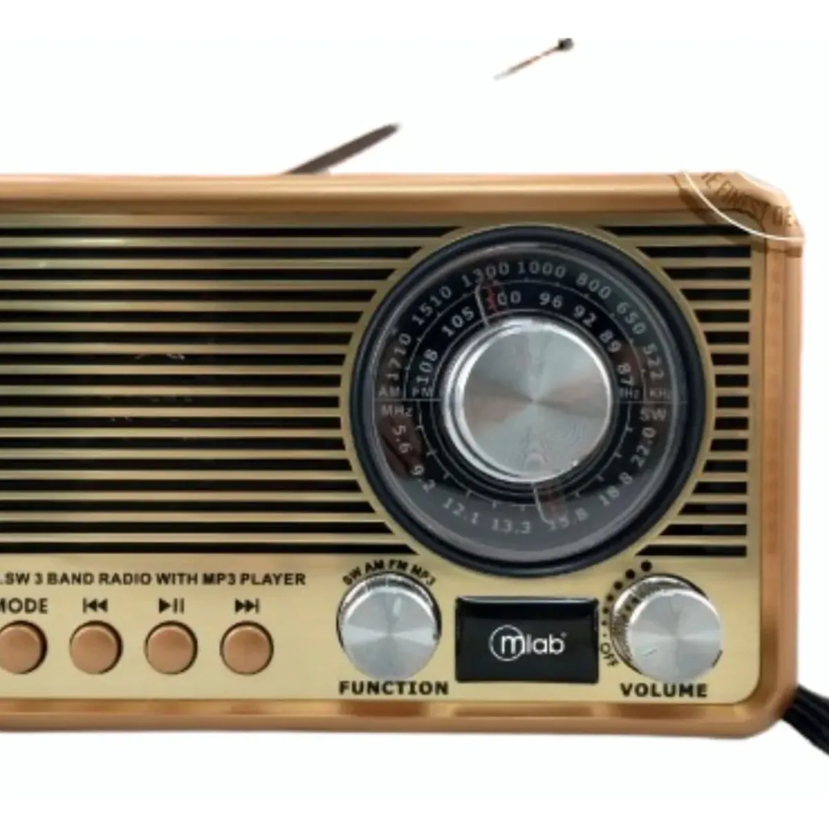 MLAB - Radio Recargable Bluetooth Retro Classic Mlab 9469