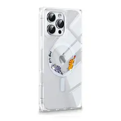 KBOD - Carcasa Para Teléfonos Blox Pet A90 Diseños Gatos Gris Para iPhone 15