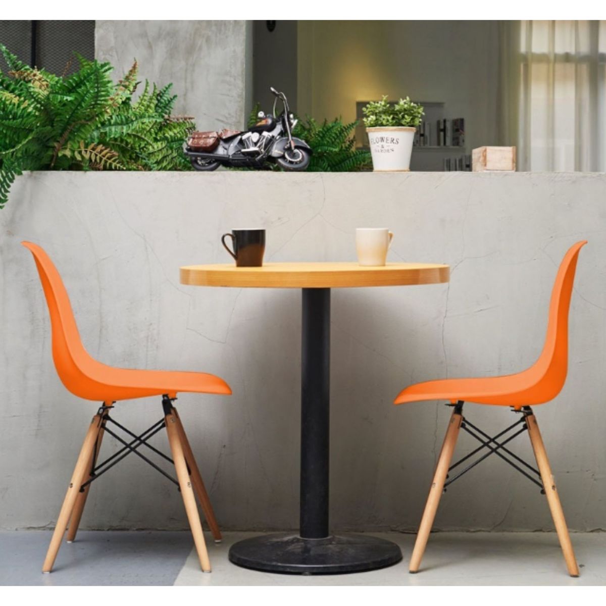 GENERICO - Silla de comedor eames DWS Naranjo