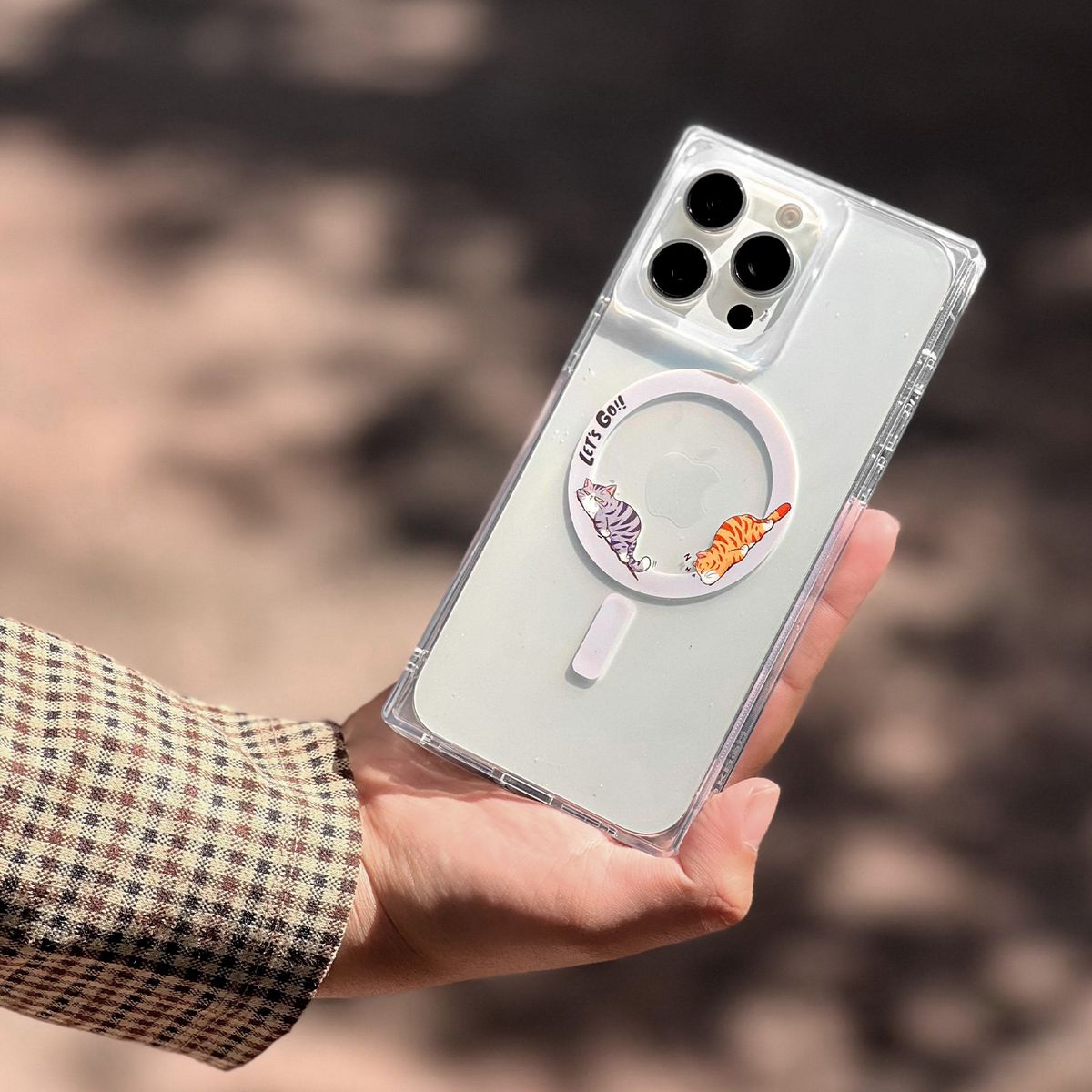 KBOD - Carcasa Para Teléfonos Kbod Blox Pet A90 Diseños Gatos Gris Para iPhone 16