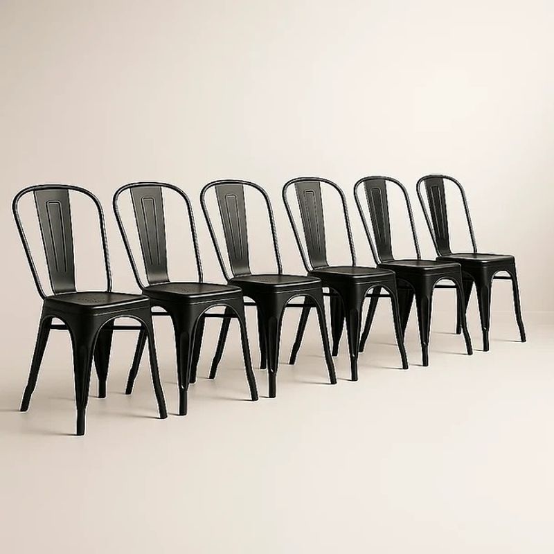 CORI CORI - Pack 6 Sillas Tolix Negro