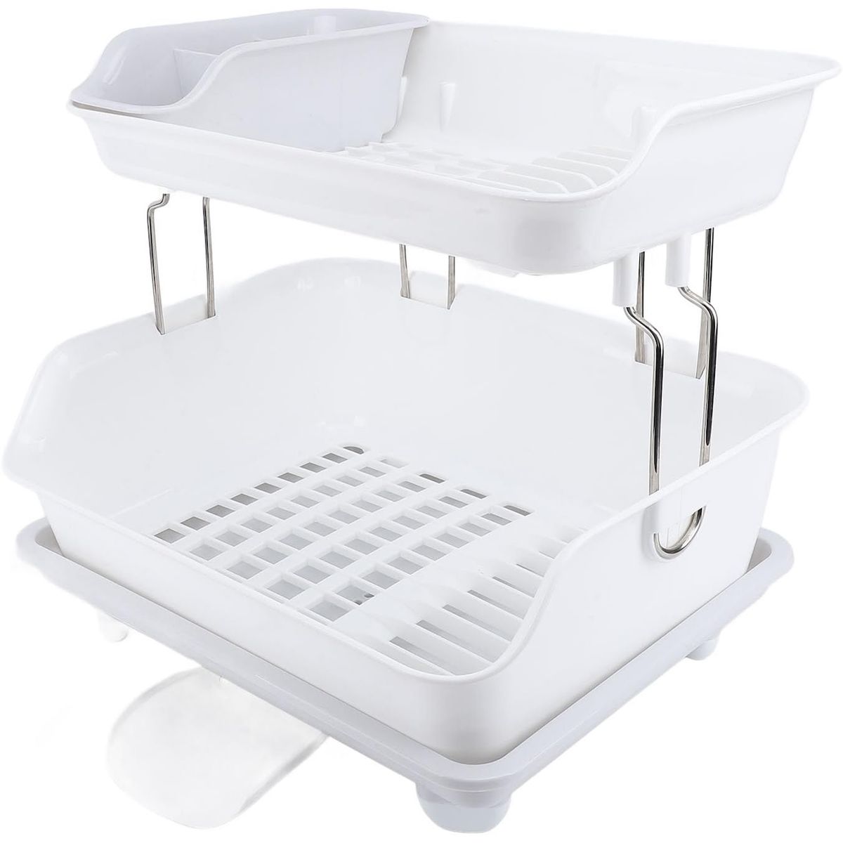 GENERICO - Escurridor De Platos De 2 Niveles Plástico