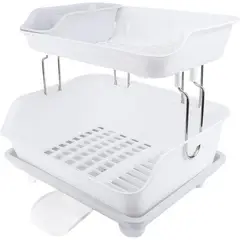 GENERICO - Escurridor De Platos De 2 Niveles Plástico