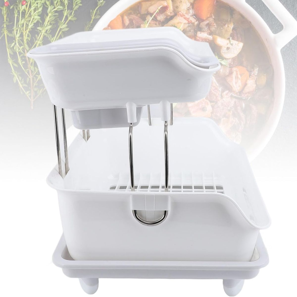 GENERICO - Escurridor De Platos De 2 Niveles Plástico