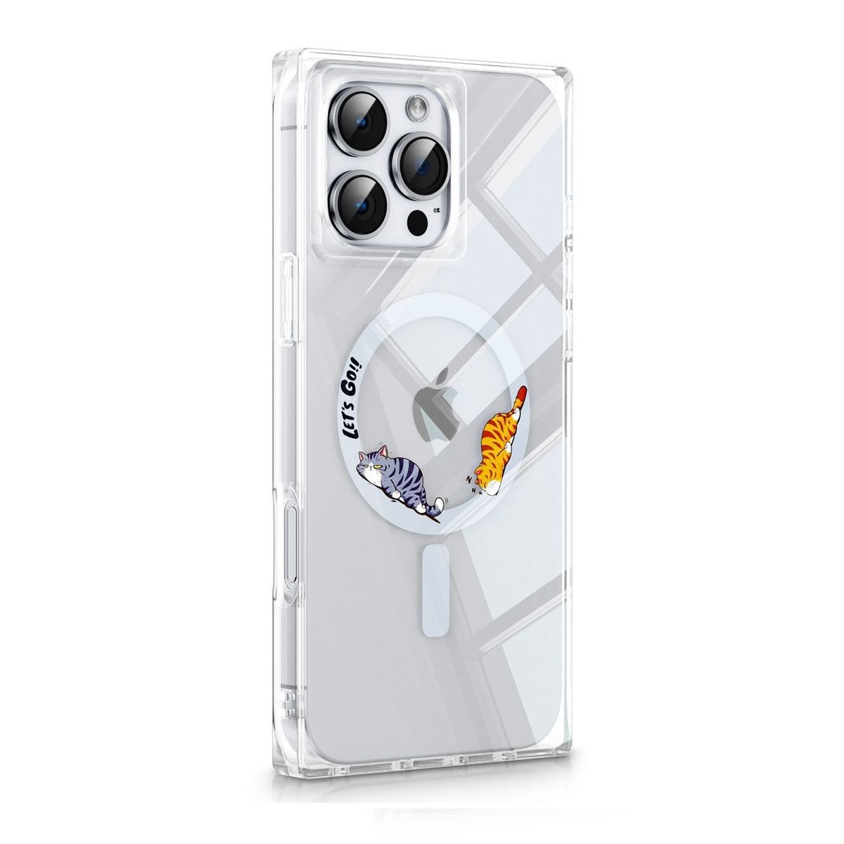 KBOD - Carcasa Para Teléfonos Kbod Blox Pet A90 Diseños Gatos Gris Para iPhone 16 Pro Max