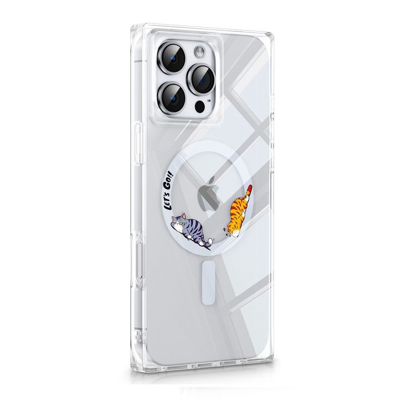 KBOD - Carcasa Para Teléfonos Kbod Blox Pet A90 Diseños Gatos Gris Para iPhone 16 Pro Max