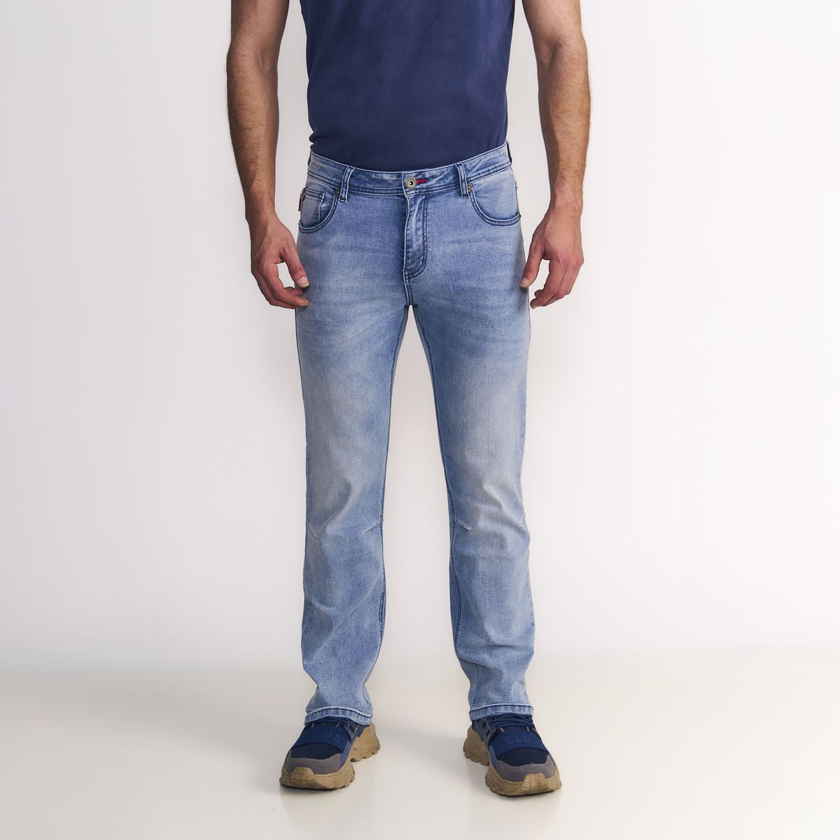 ELLUS - Ellus Jeans Hombre Straight Tiro Alto Pinzas