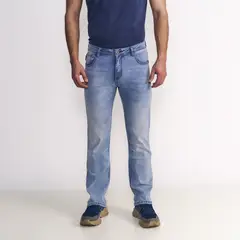 ELLUS - Jeans Hombre Straight Tiro Alto Pinzas