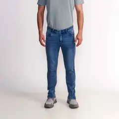 ELLUS - Jeans Hombre Slim Tiro Medio Techno Fabric