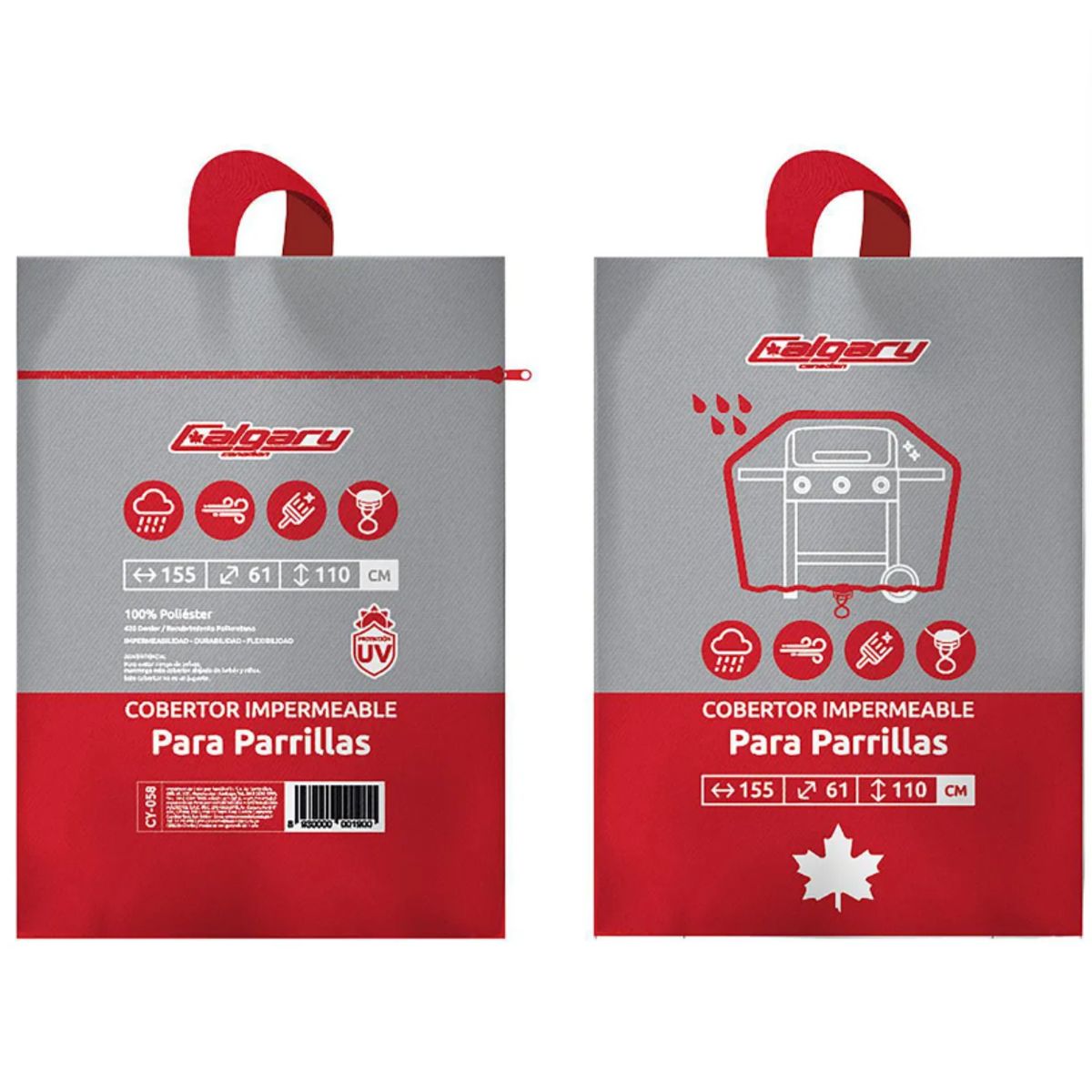 CALGARY - Cobertor Parrilla Asador Exterior Funda Protector Barbacoa