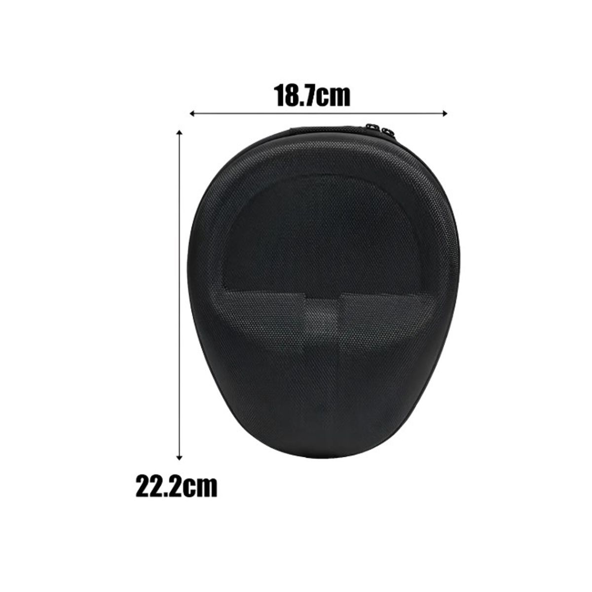 GENERICO - Estuche Duro 22,5 X 19cm Para Audifonos Sony Y Similares - Negro