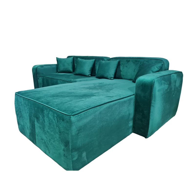 GENERICO - L Roma Medidas 220x150 Color Verde Esmeralda