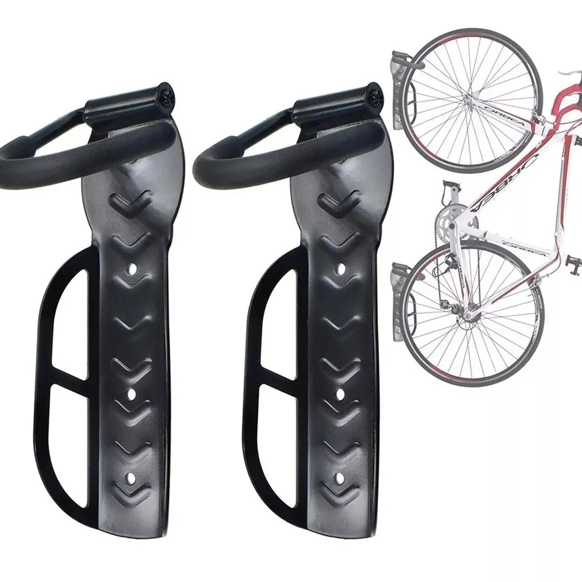GENERICO - Pack X2 Soporte De Pared Parar Bicicleta Gancho Pared Bici