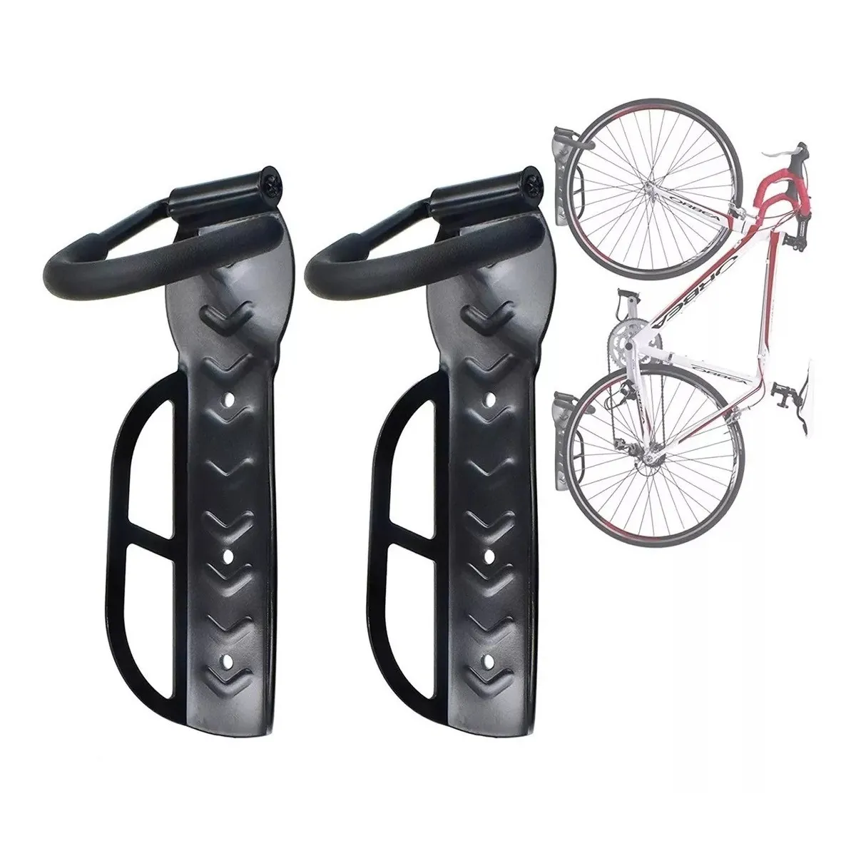 GENERICO - Pack X2 Soporte De Pared Parar Bicicleta Gancho Pared Bici