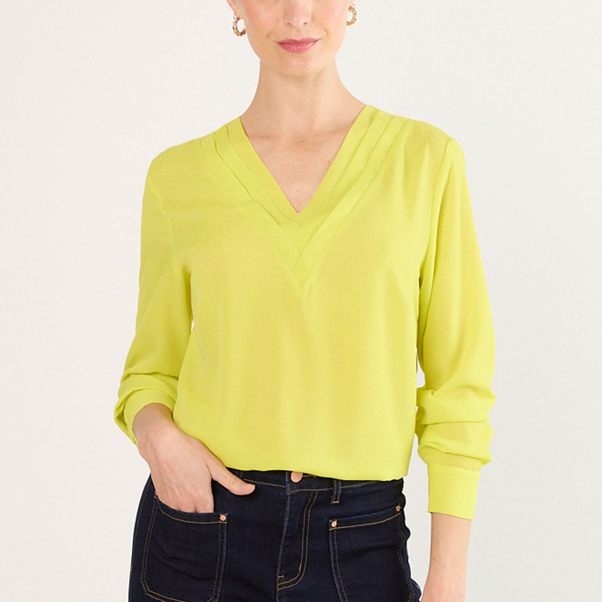 MA GRIFFE - Blusas Mujer Amarillo Magriffe