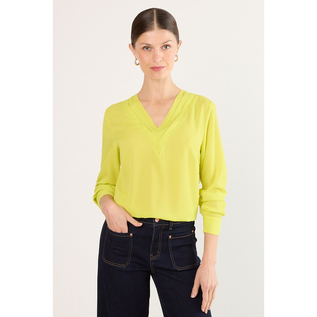 MA GRIFFE - Blusas Mujer Amarillo Magriffe
