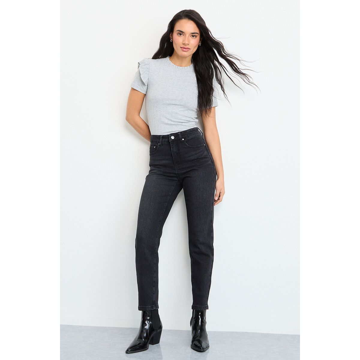 IO - Jeans Mujer Negro IO
