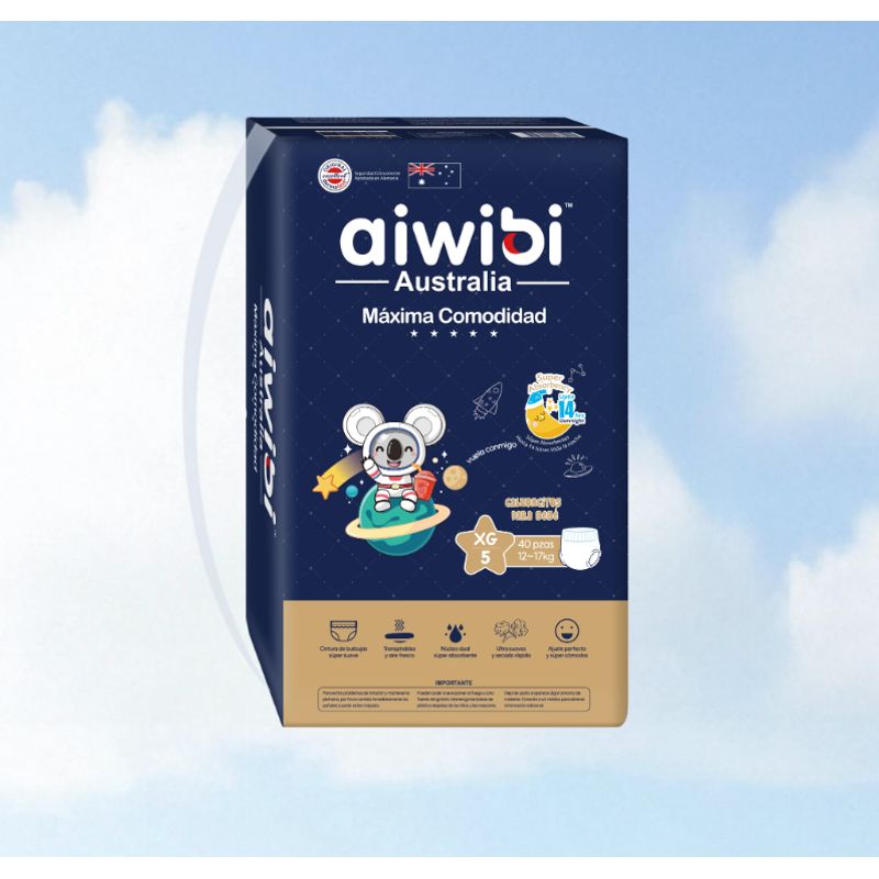 AIWIBI - Calzoncitos para Bebé Máxima Comodidad Aiwibi XXG 36 Pants