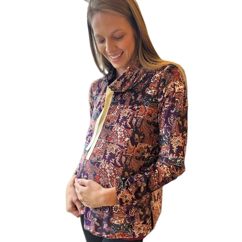 MADREMIA - Poleron Maternal Lactancia Coca estampado Madremía