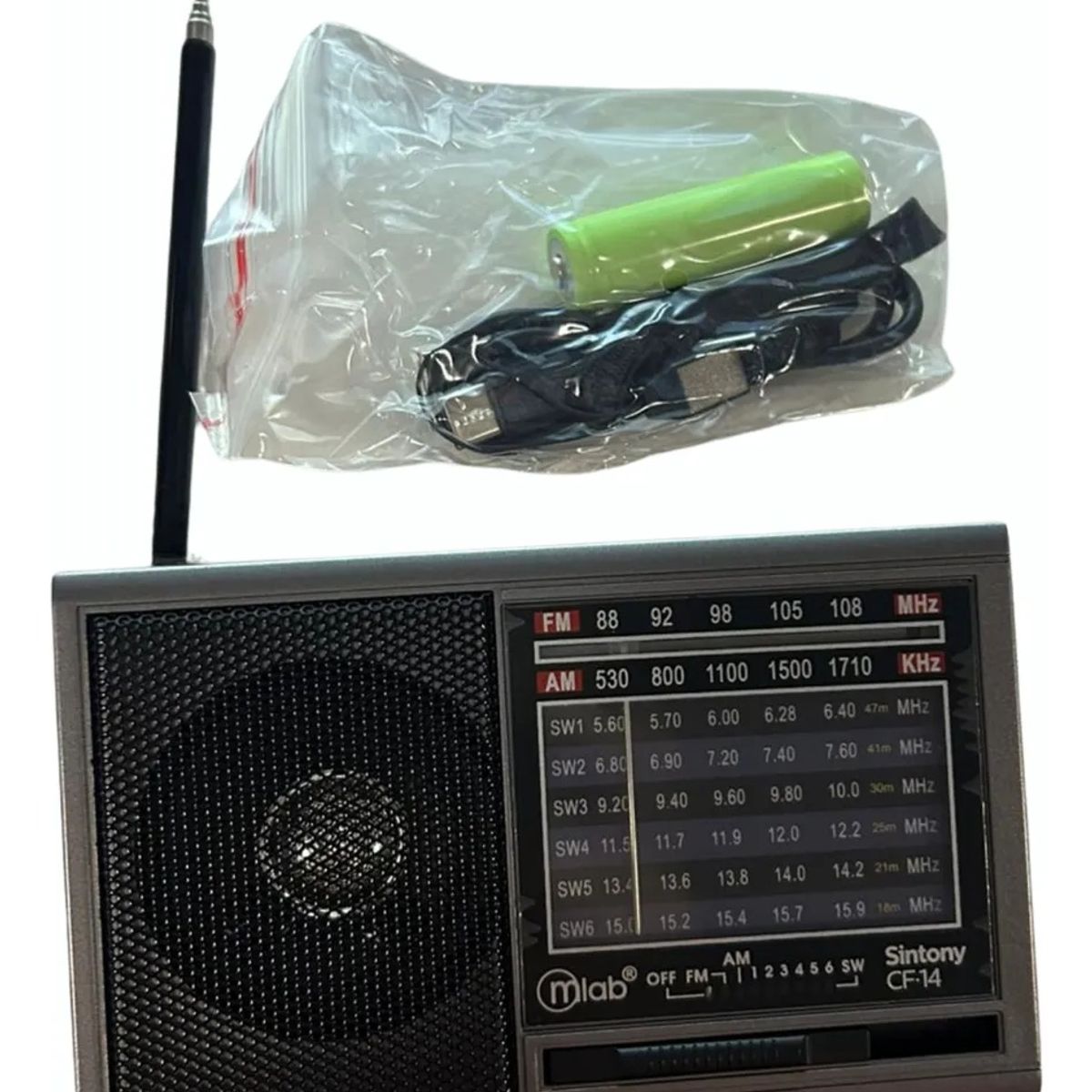 MLAB - Radio Retro Mlab Recargable Bluetooth Sintony 9477